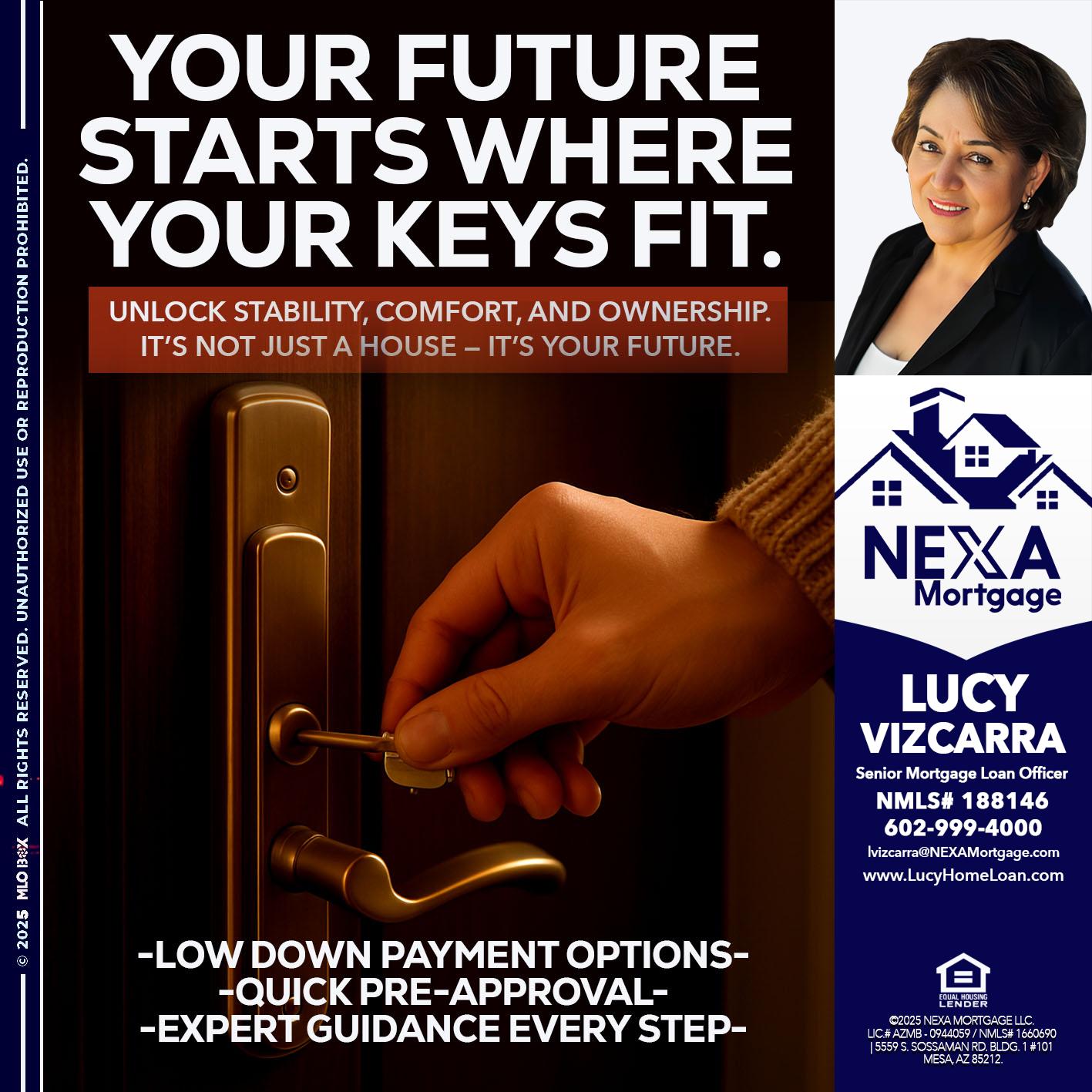 YOUR FUTURE - Lucy Vizcarra -Mortgage Loan Officer