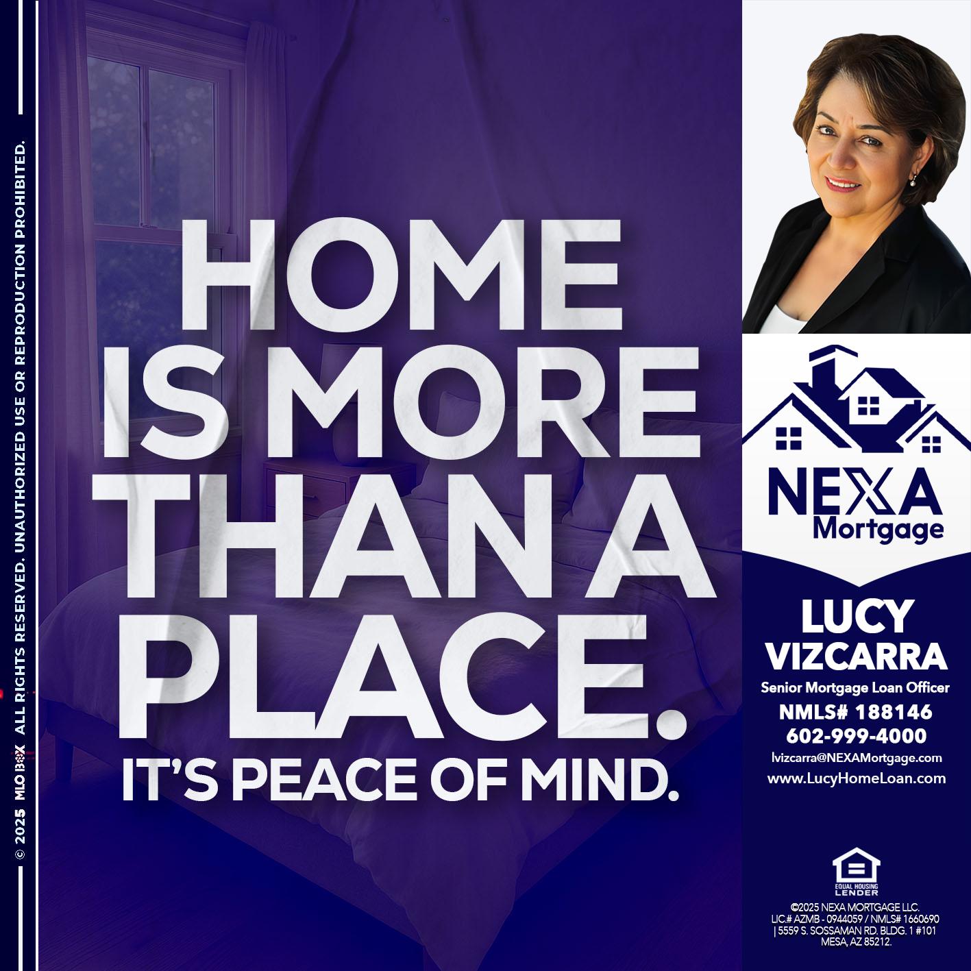 HOME IS MORE - Lucy Vizcarra -Mortgage Loan Officer