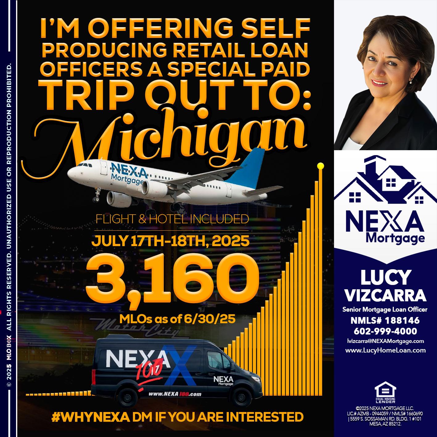 MICHIGAN TRIP - Lucy Vizcarra -Mortgage Loan Officer