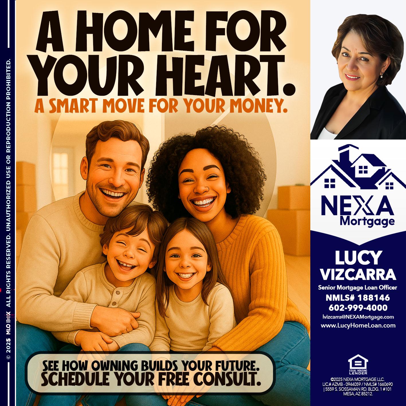 A HOME FOR - Lucy Vizcarra -Mortgage Loan Officer