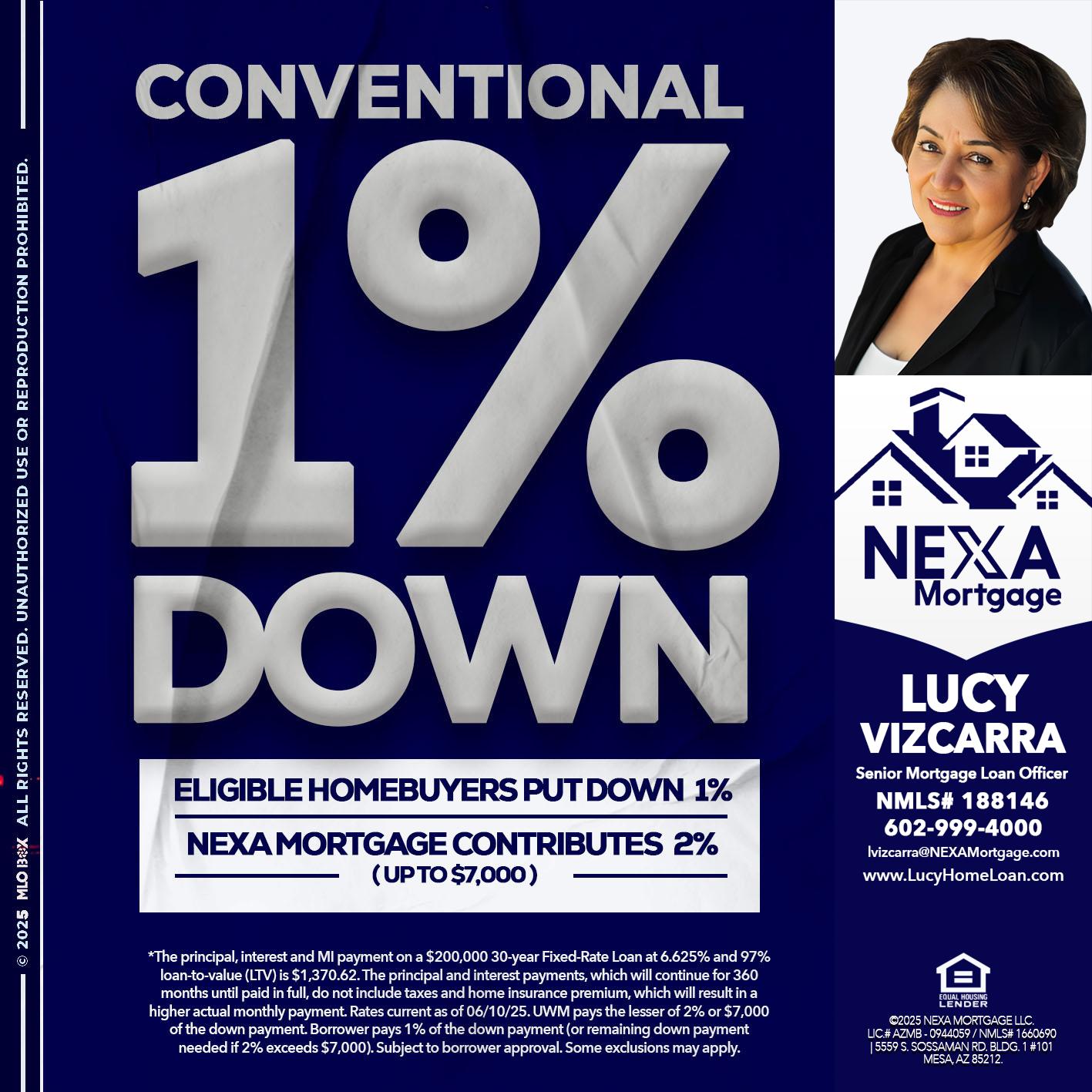 CONVENTIONAL - Lucy Vizcarra -Mortgage Loan Officer
