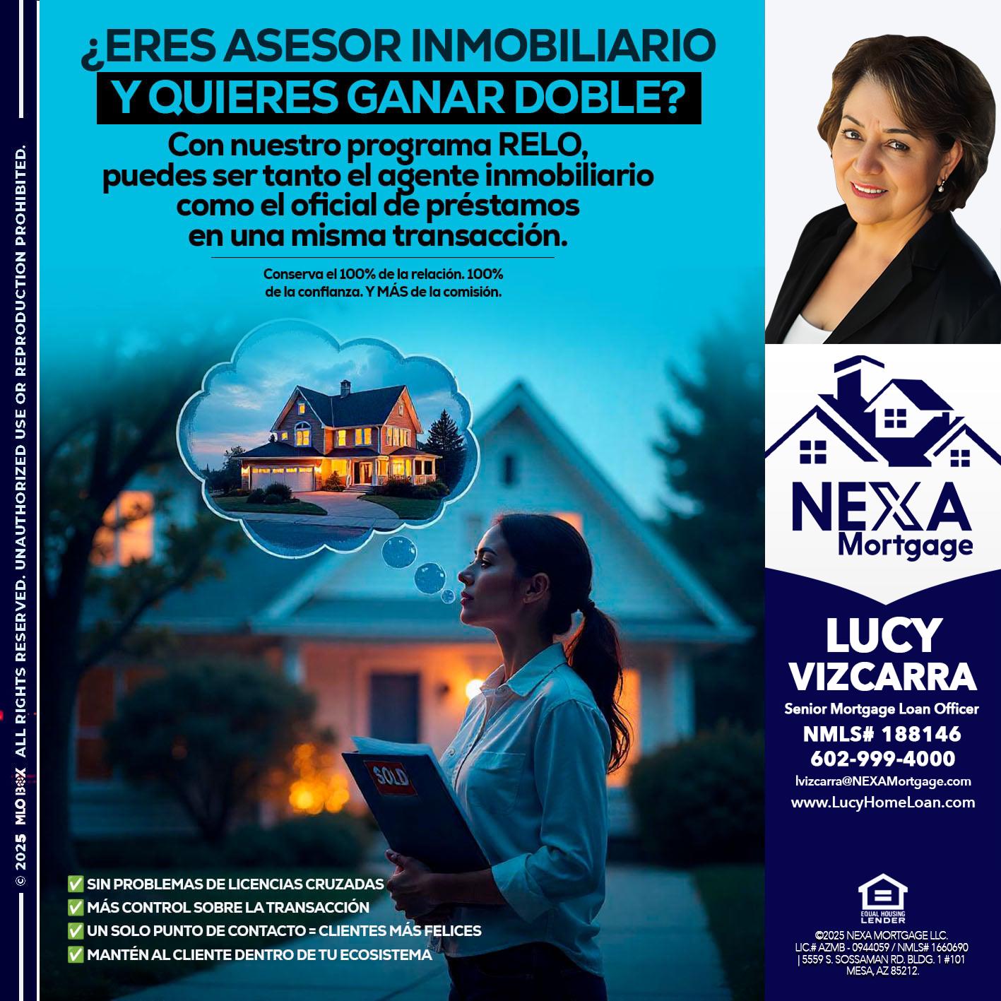 Eres un Agente Inmobiliario? - Lucy Vizcarra -Mortgage Loan Officer