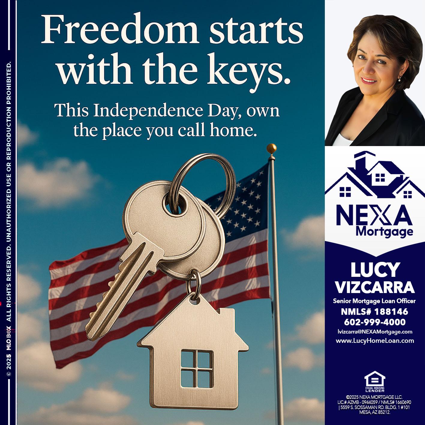 FREEDOM STARTS - Lucy Vizcarra -Mortgage Loan Officer