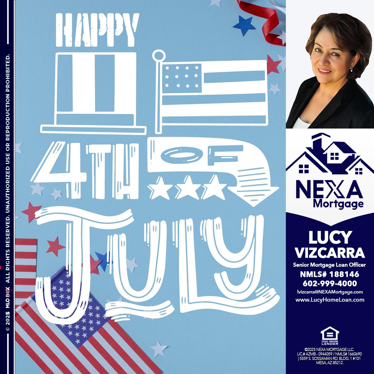 happy 4th of july - Lucy Vizcarra -Mortgage Loan Officer