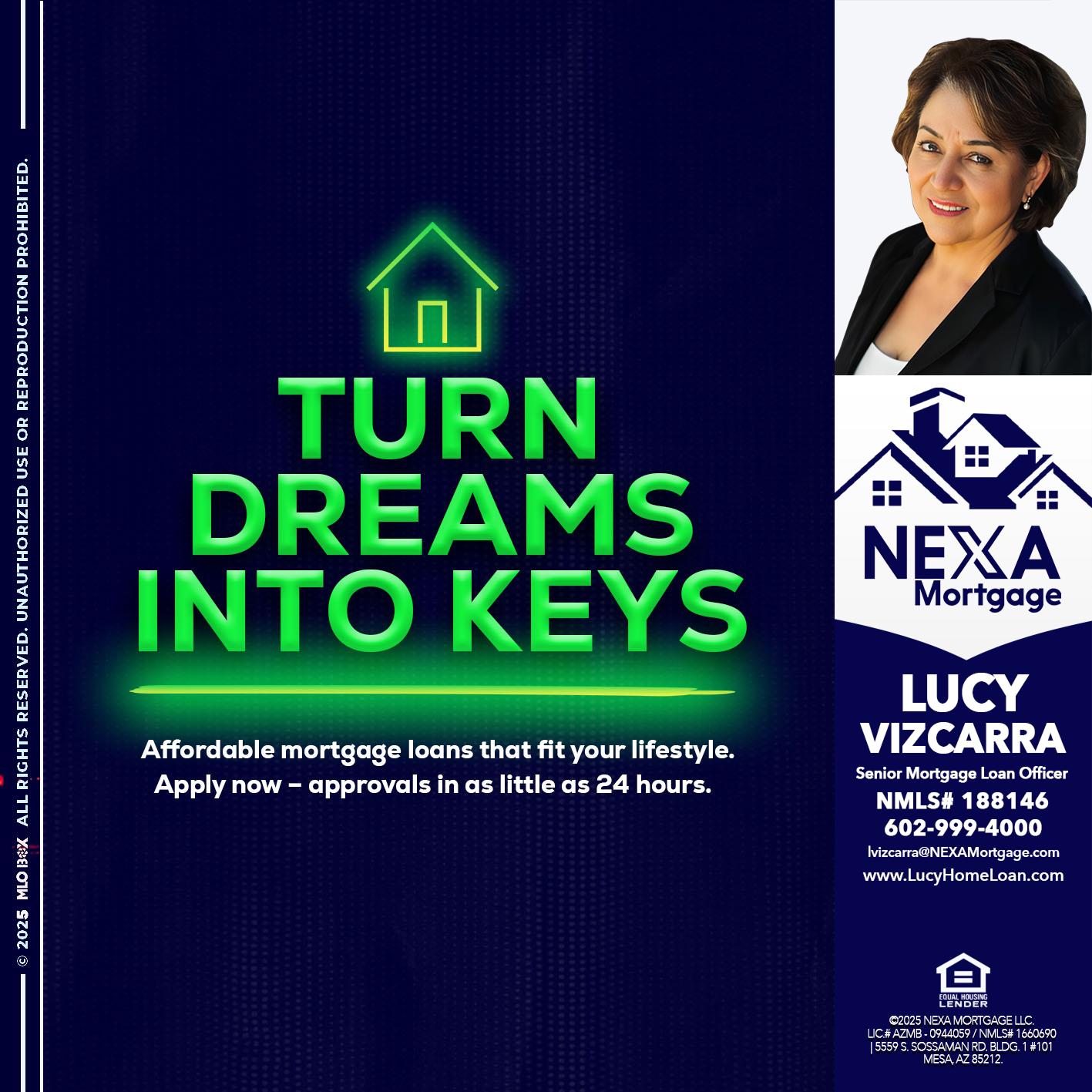turn dreams - Lucy Vizcarra -Mortgage Loan Officer