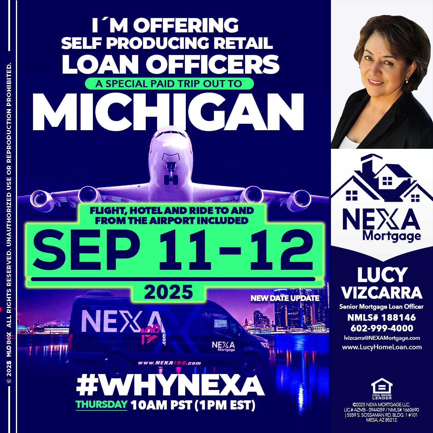 MICHIGAN TRIP - Lucy Vizcarra -Mortgage Loan Officer