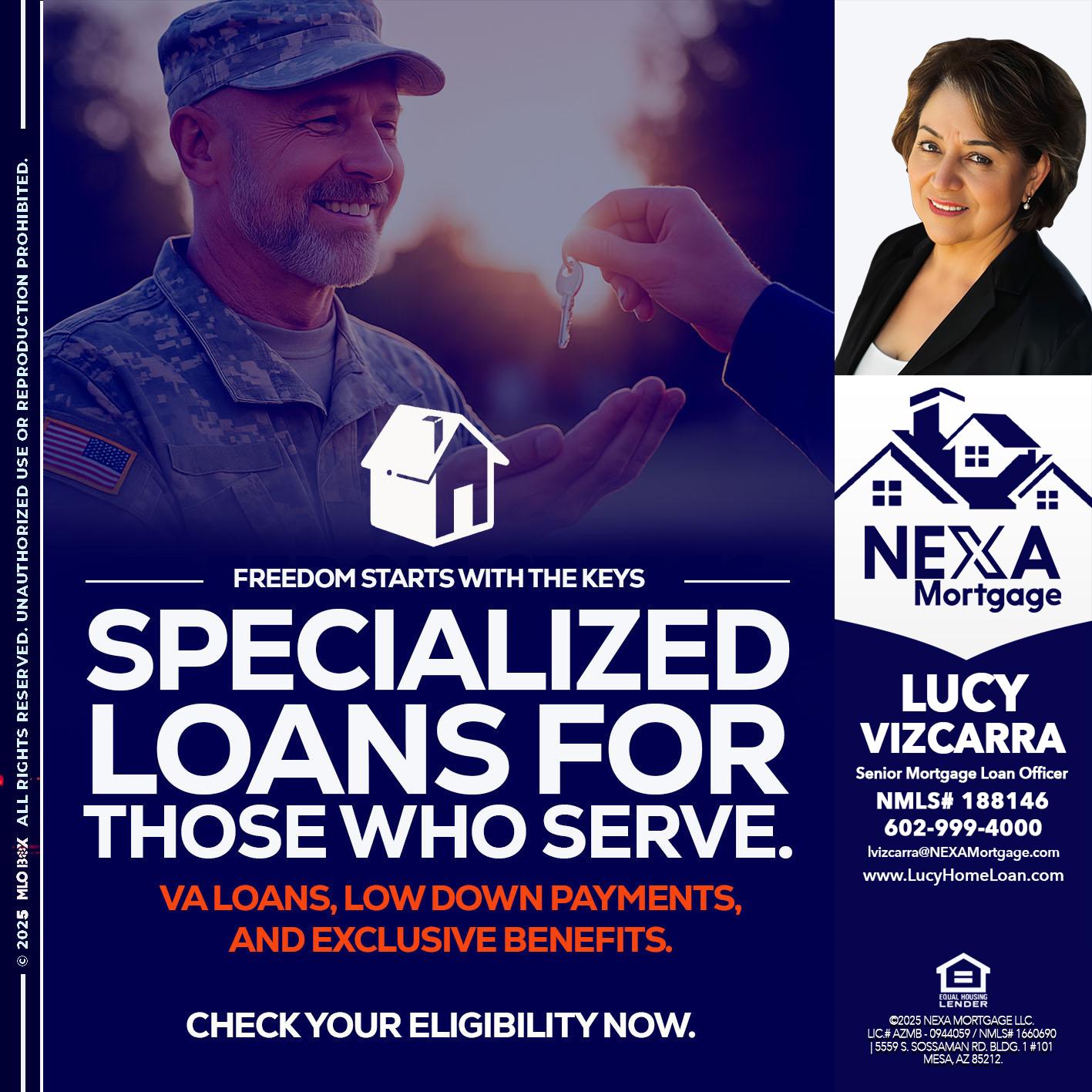 SPECIALIZED LOANS - Lucy Vizcarra -Mortgage Loan Officer
