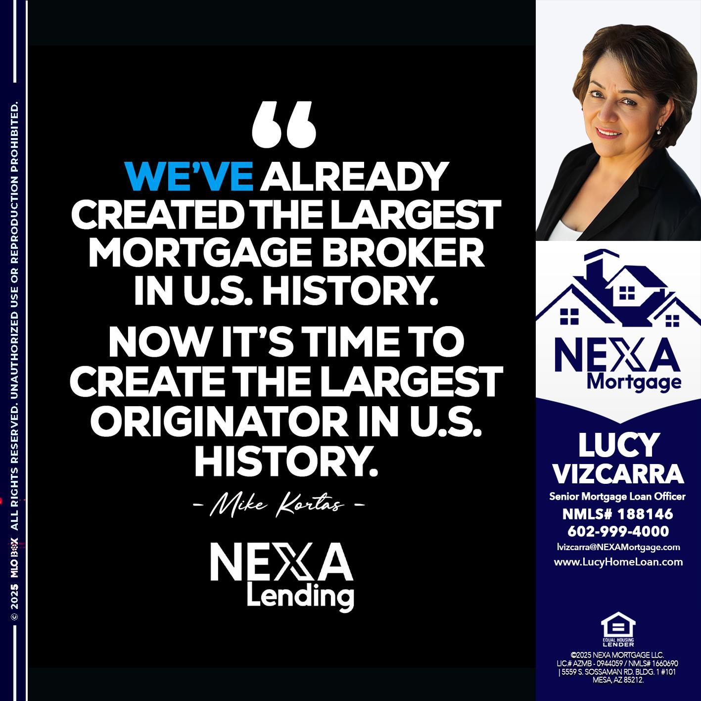 MIKE KORTAS - Lucy Vizcarra -Mortgage Loan Officer