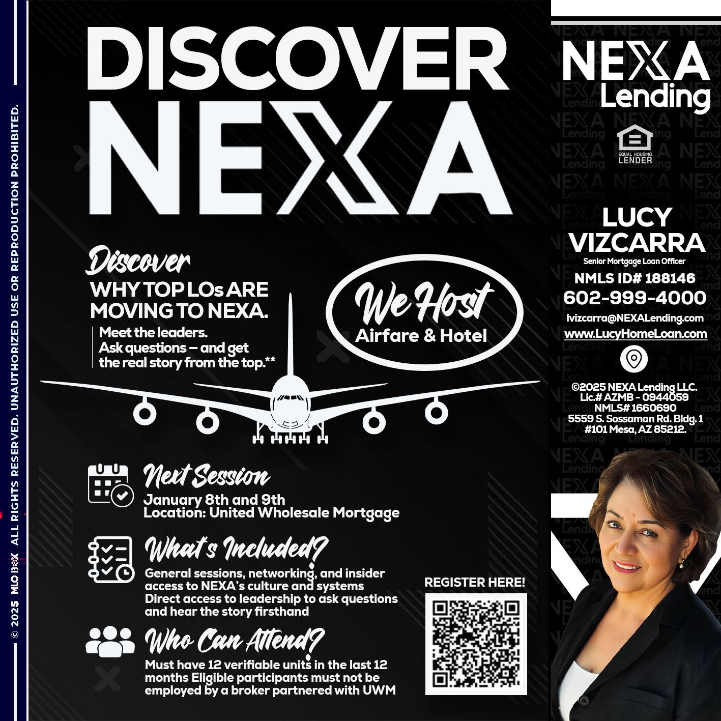DISCOVER NEXA - Lucy Vizcarra -Mortgage Loan Officer