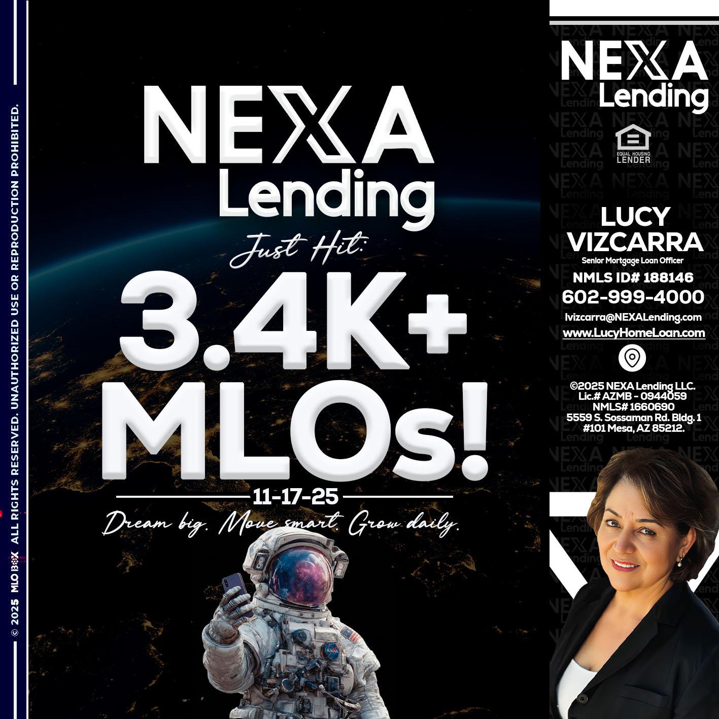 3.4K MLOs - Lucy Vizcarra -Mortgage Loan Officer
