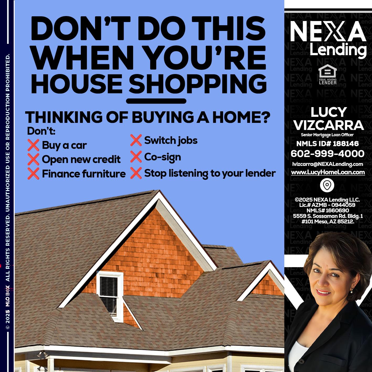 DONT DO THIS - Lucy Vizcarra -Mortgage Loan Officer