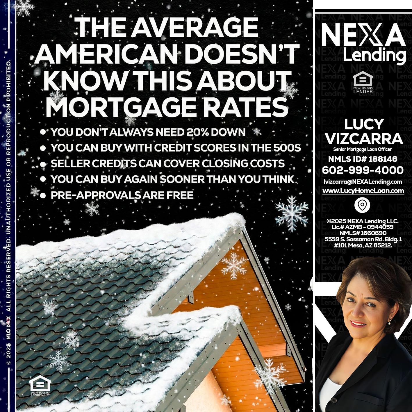 THE AVERAGE - Lucy Vizcarra -Mortgage Loan Officer