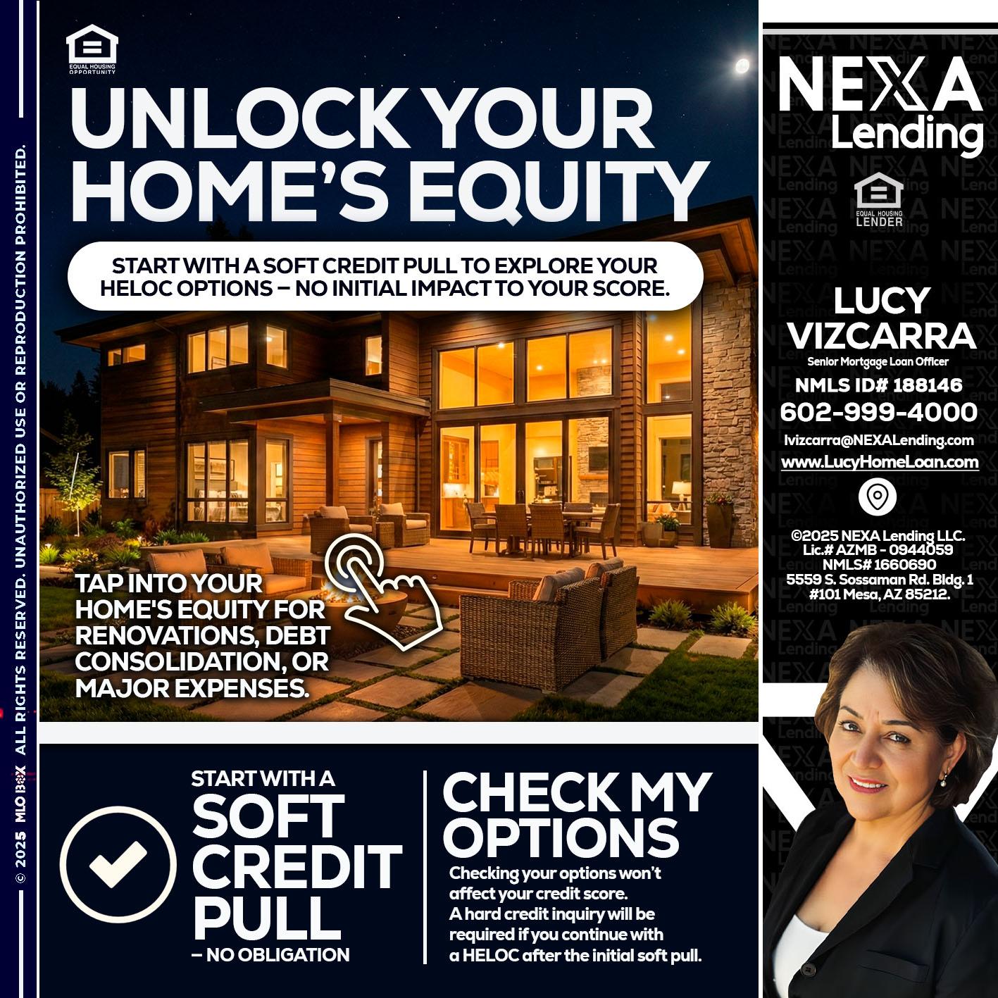 UNLOCK YOUR HOMES - Lucy Vizcarra -Mortgage Loan Officer