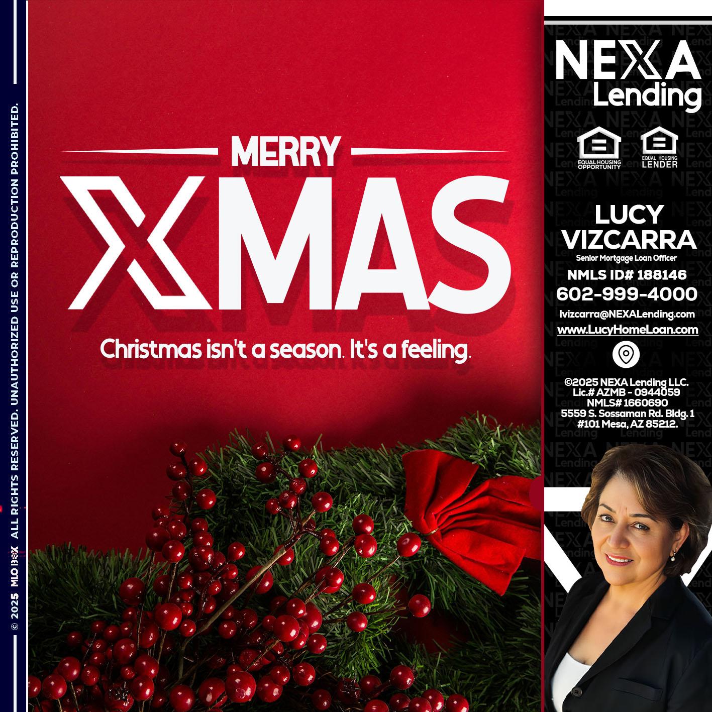 merry xmas - Lucy Vizcarra -Mortgage Loan Officer