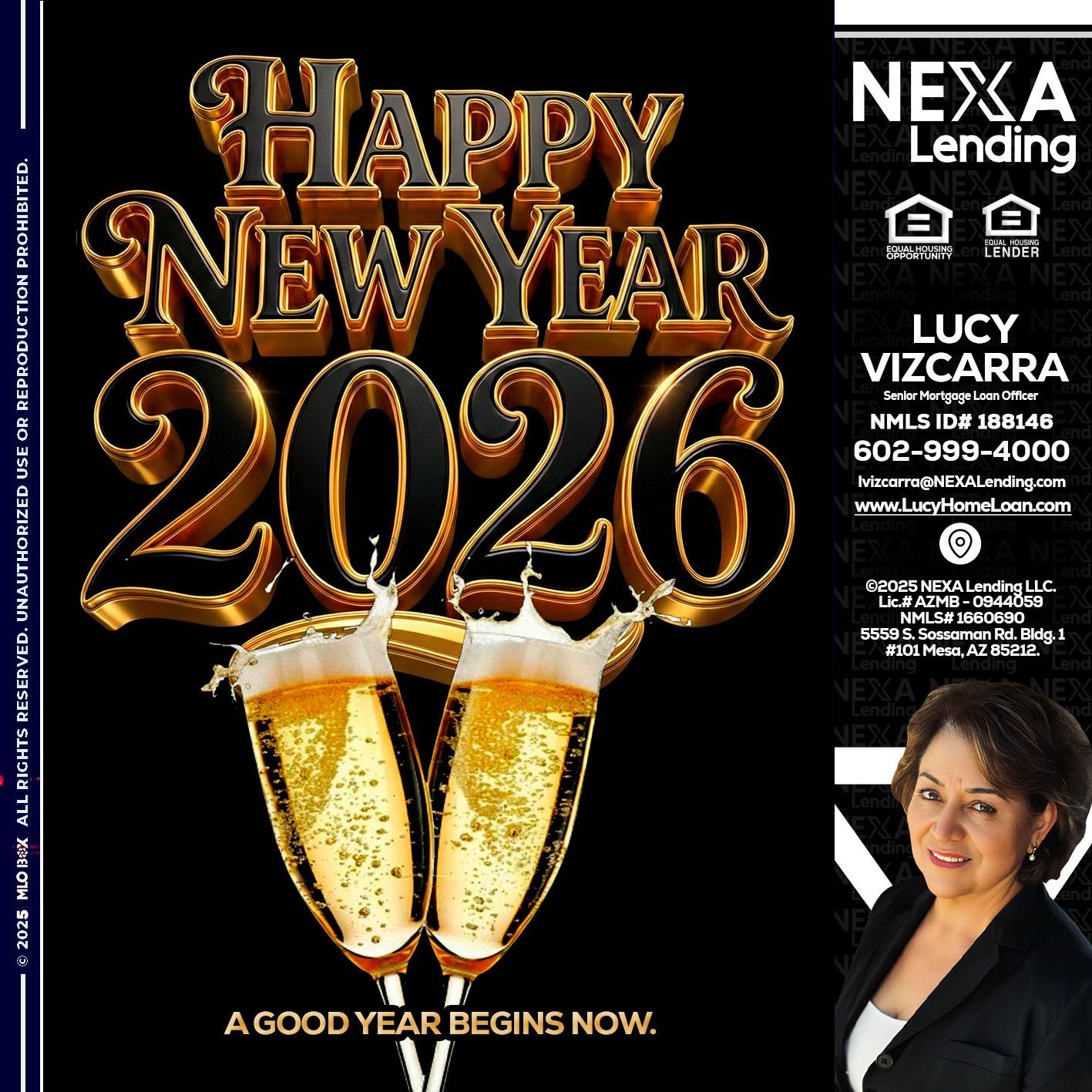 happy new year 2026 - Lucy Vizcarra -Mortgage Loan Officer