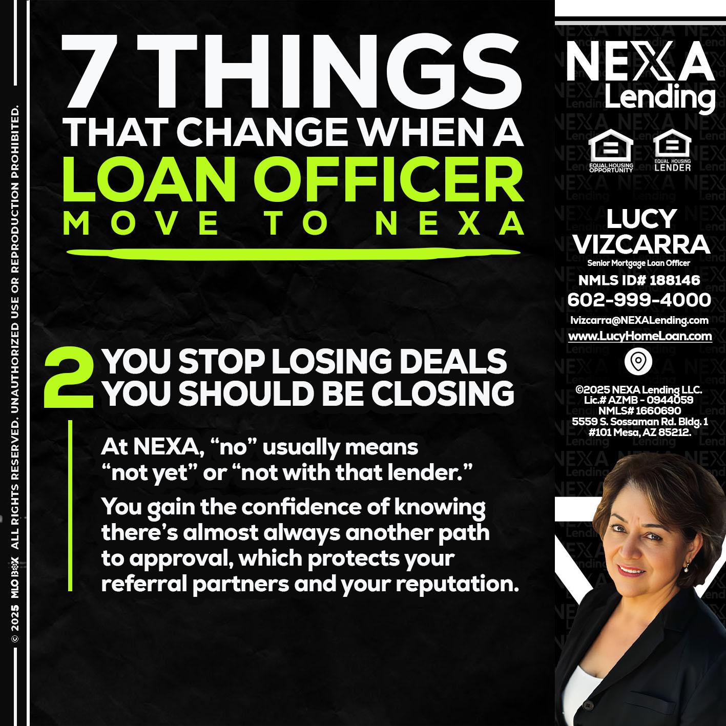 7 THINGS (2) - Lucy Vizcarra -Mortgage Loan Officer