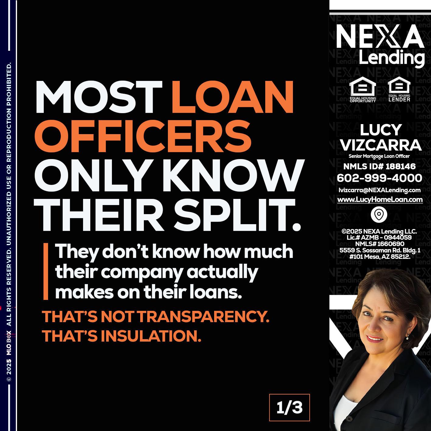 1 OF 3 - Lucy Vizcarra -Mortgage Loan Officer