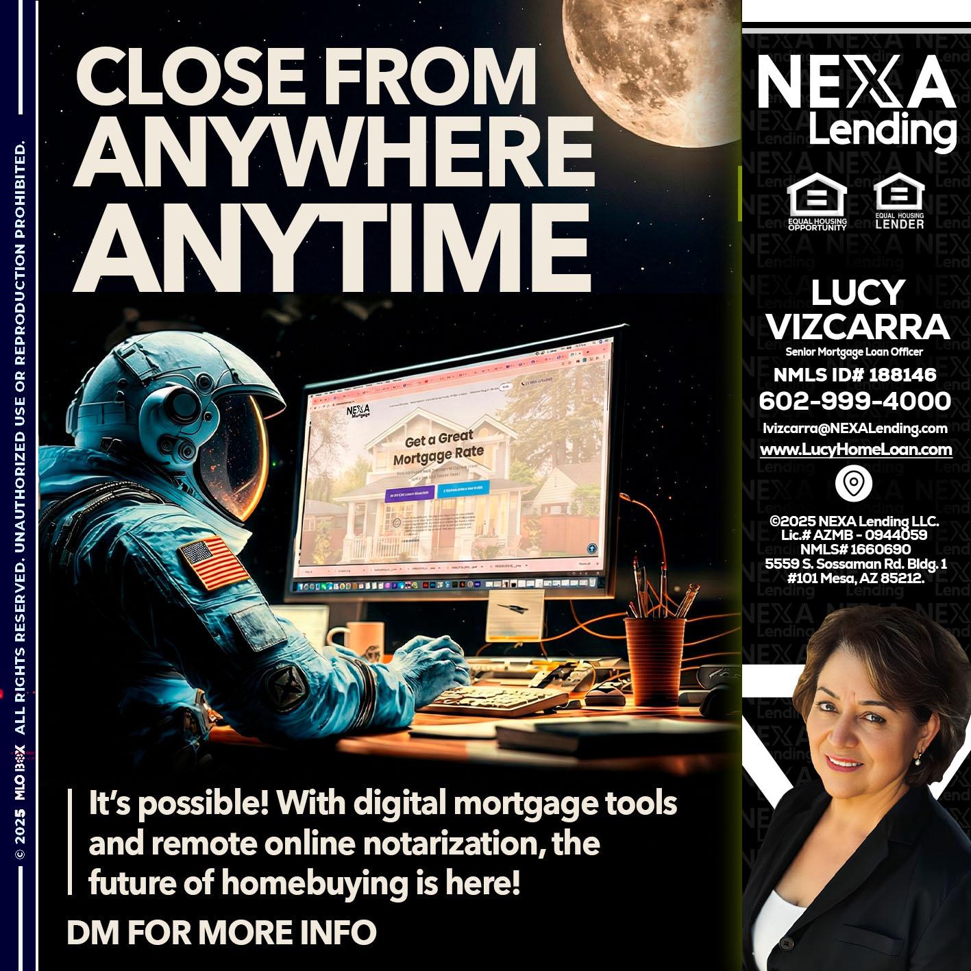 close from - Lucy Vizcarra -Mortgage Loan Officer
