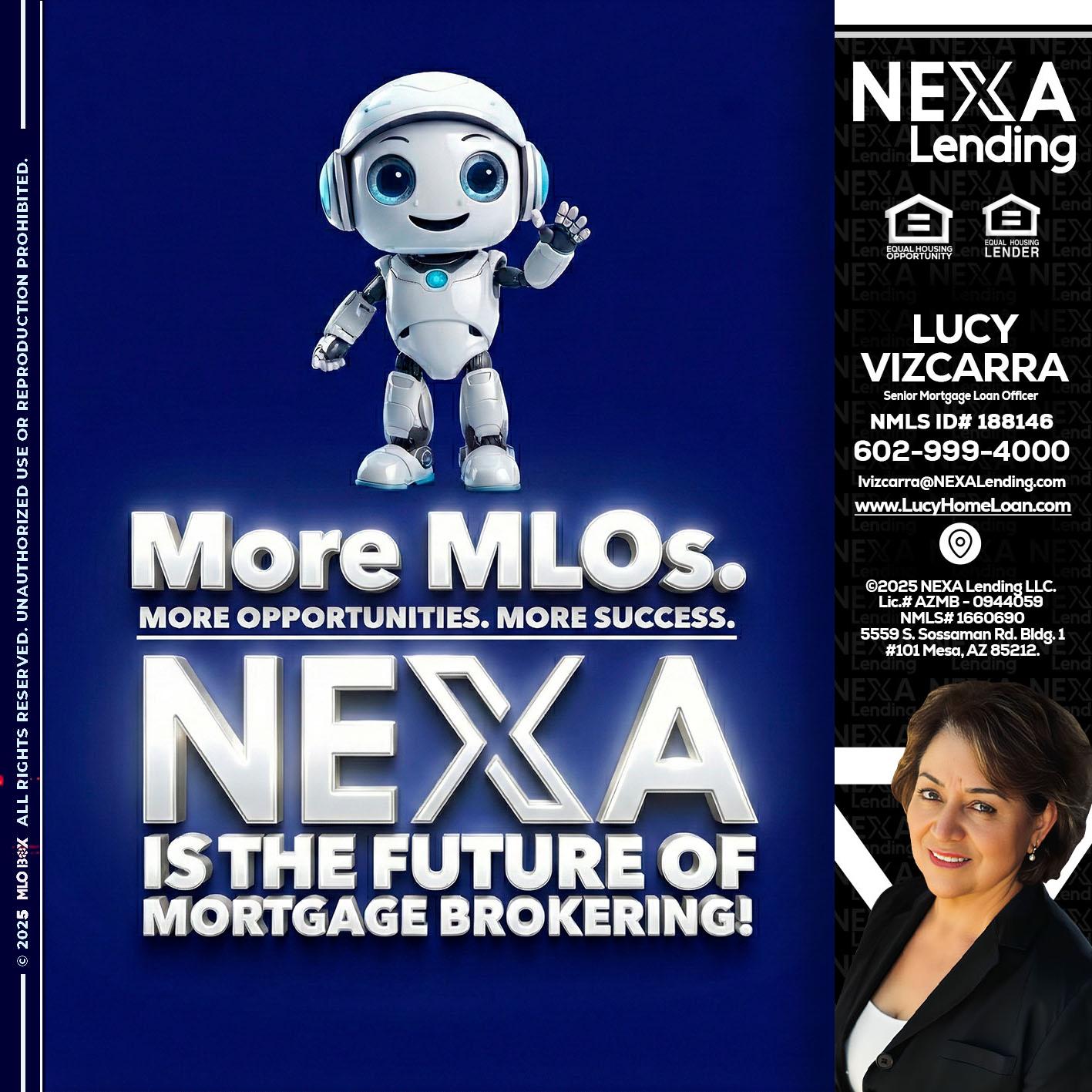 MORE MLOs - Lucy Vizcarra -Mortgage Loan Officer