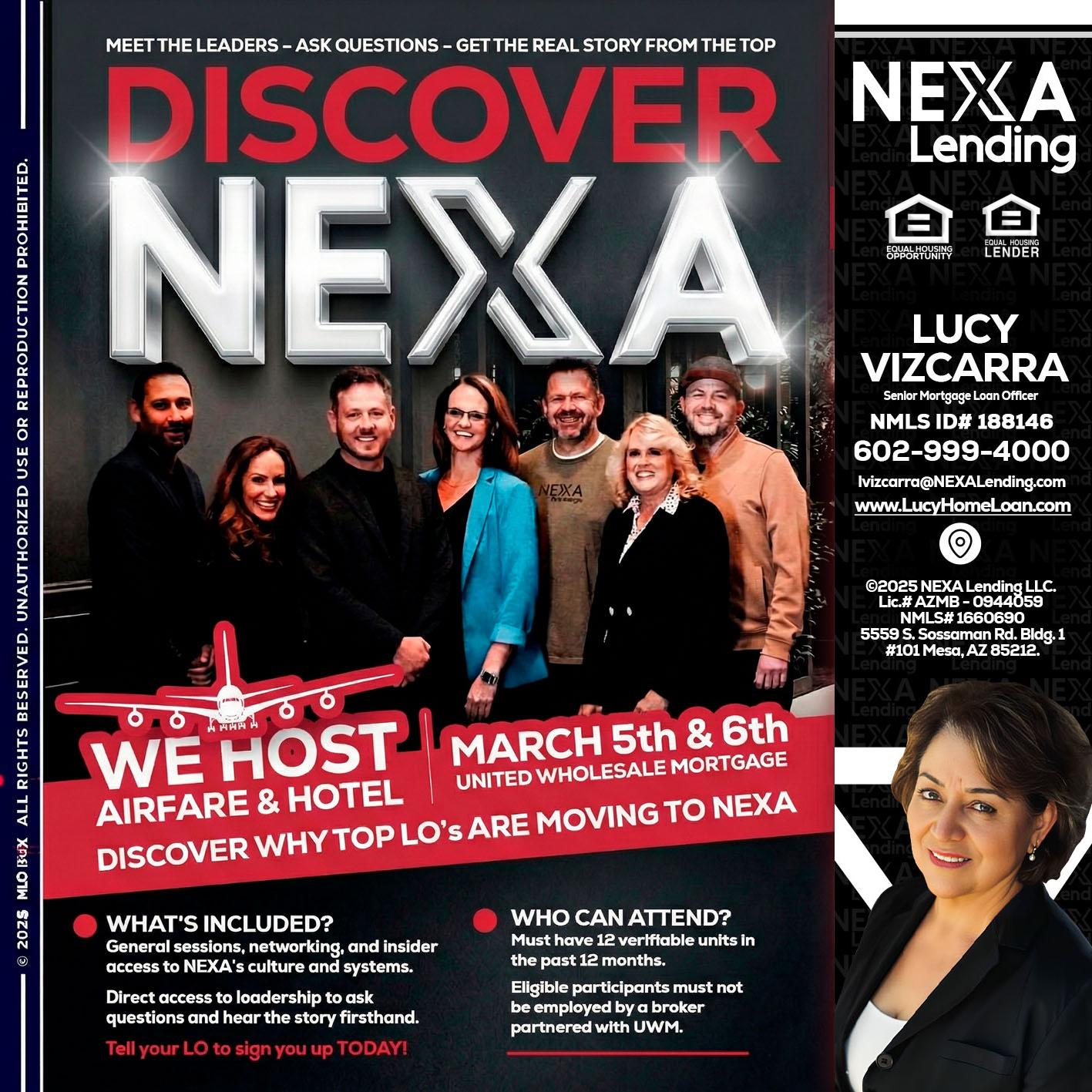 DISCOVER NEXA - Lucy Vizcarra -Mortgage Loan Officer