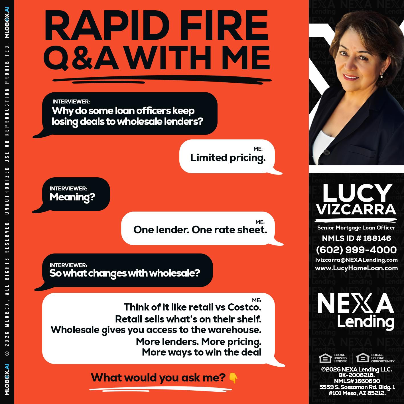 Q&A - Lucy Vizcarra -Mortgage Loan Officer