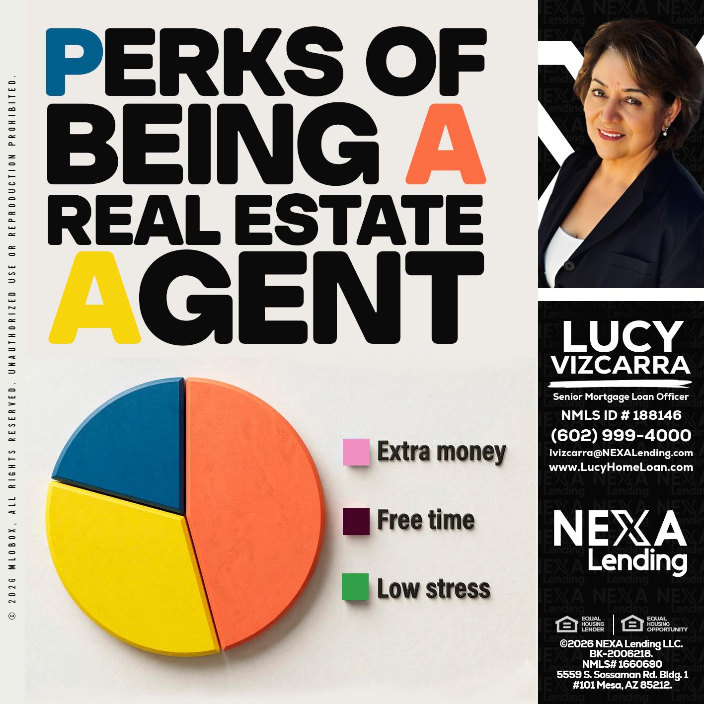 PERKS OF BEING - Lucy Vizcarra -Mortgage Loan Officer