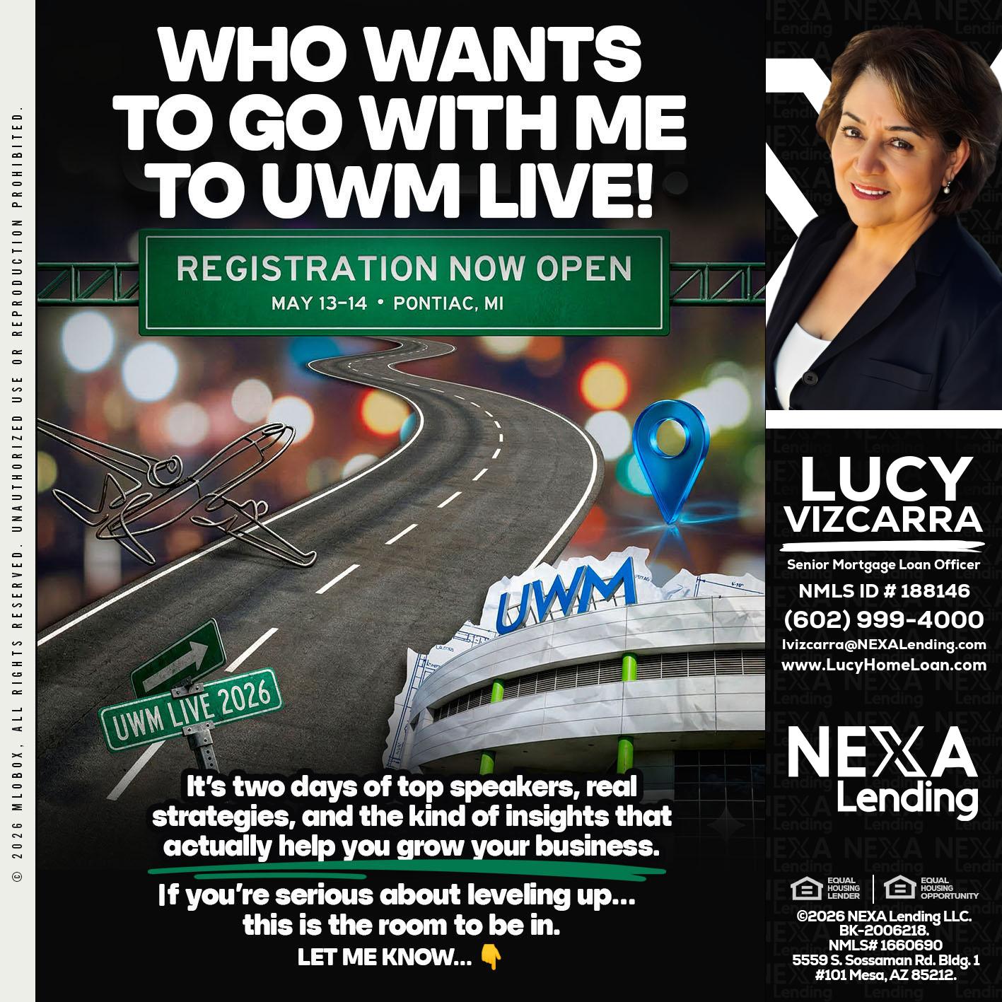 WHO WANTS - Lucy Vizcarra -Mortgage Loan Officer