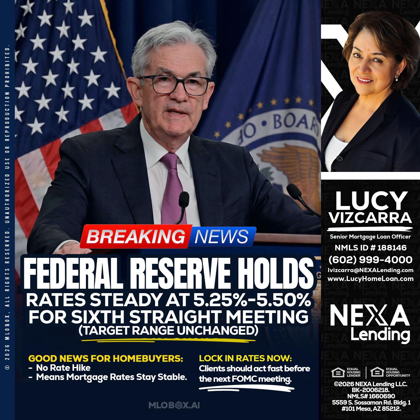 federal reserve - Lucy Vizcarra -Mortgage Loan Officer