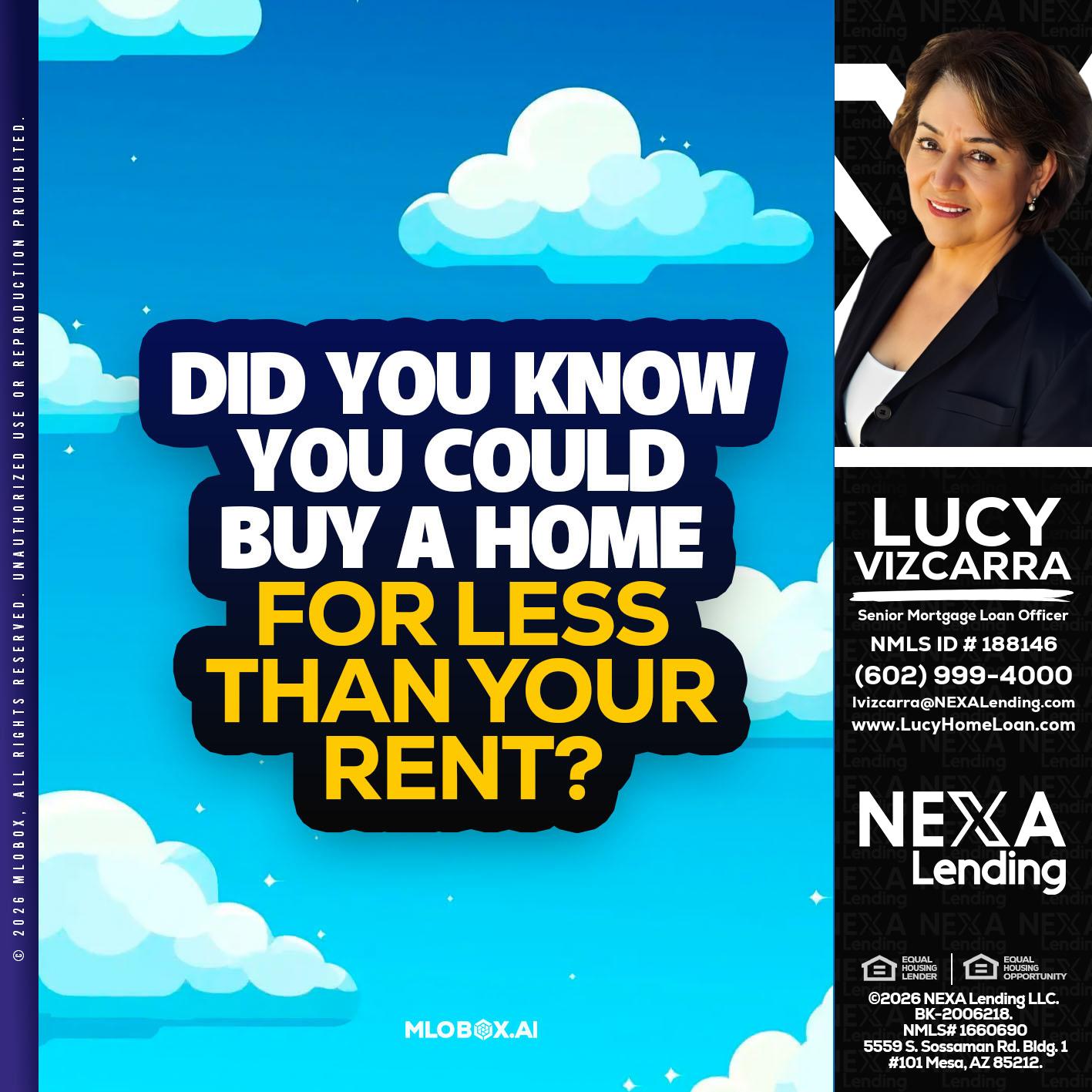 DID YOU KNOW - Lucy Vizcarra -Mortgage Loan Officer