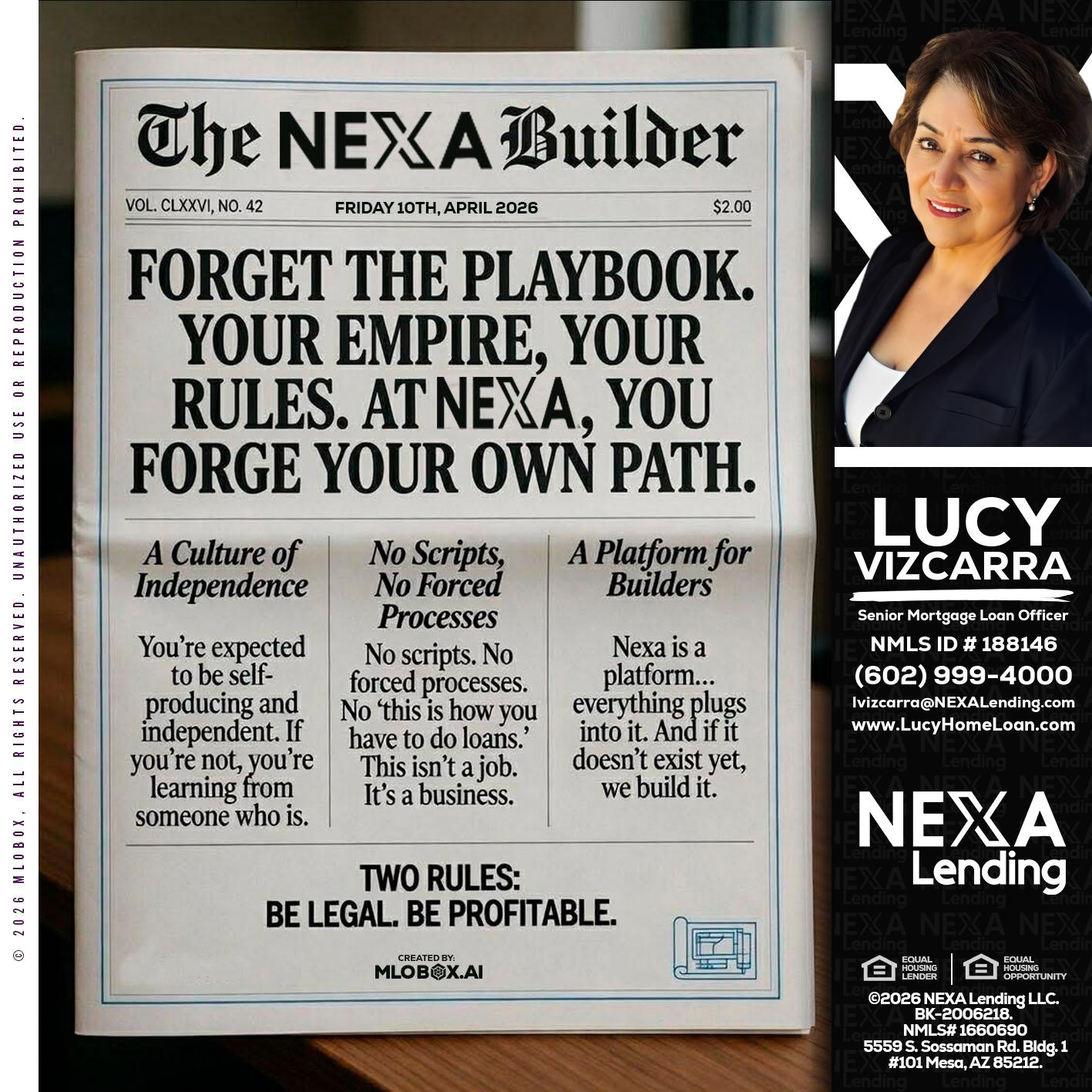 THE NEXA BUILDER - Lucy Vizcarra -Mortgage Loan Officer