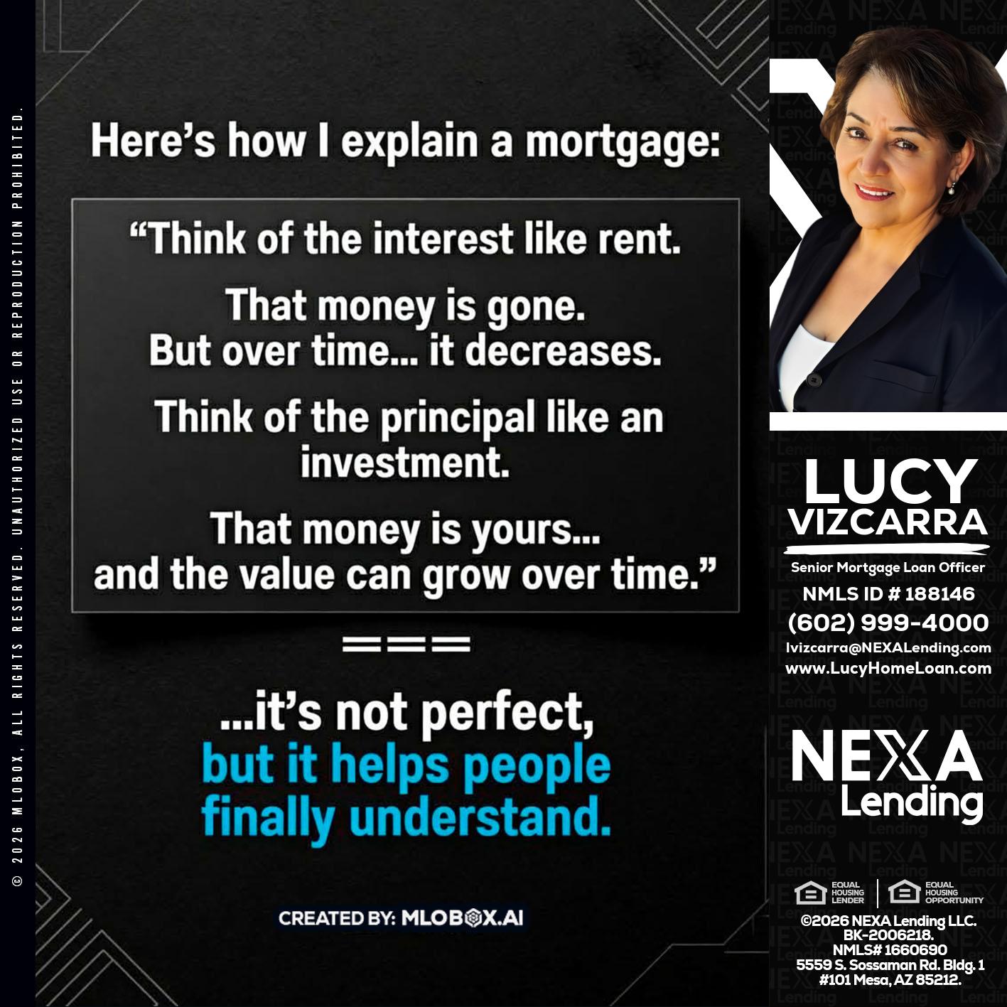 HERES NOW - Lucy Vizcarra -Mortgage Loan Officer