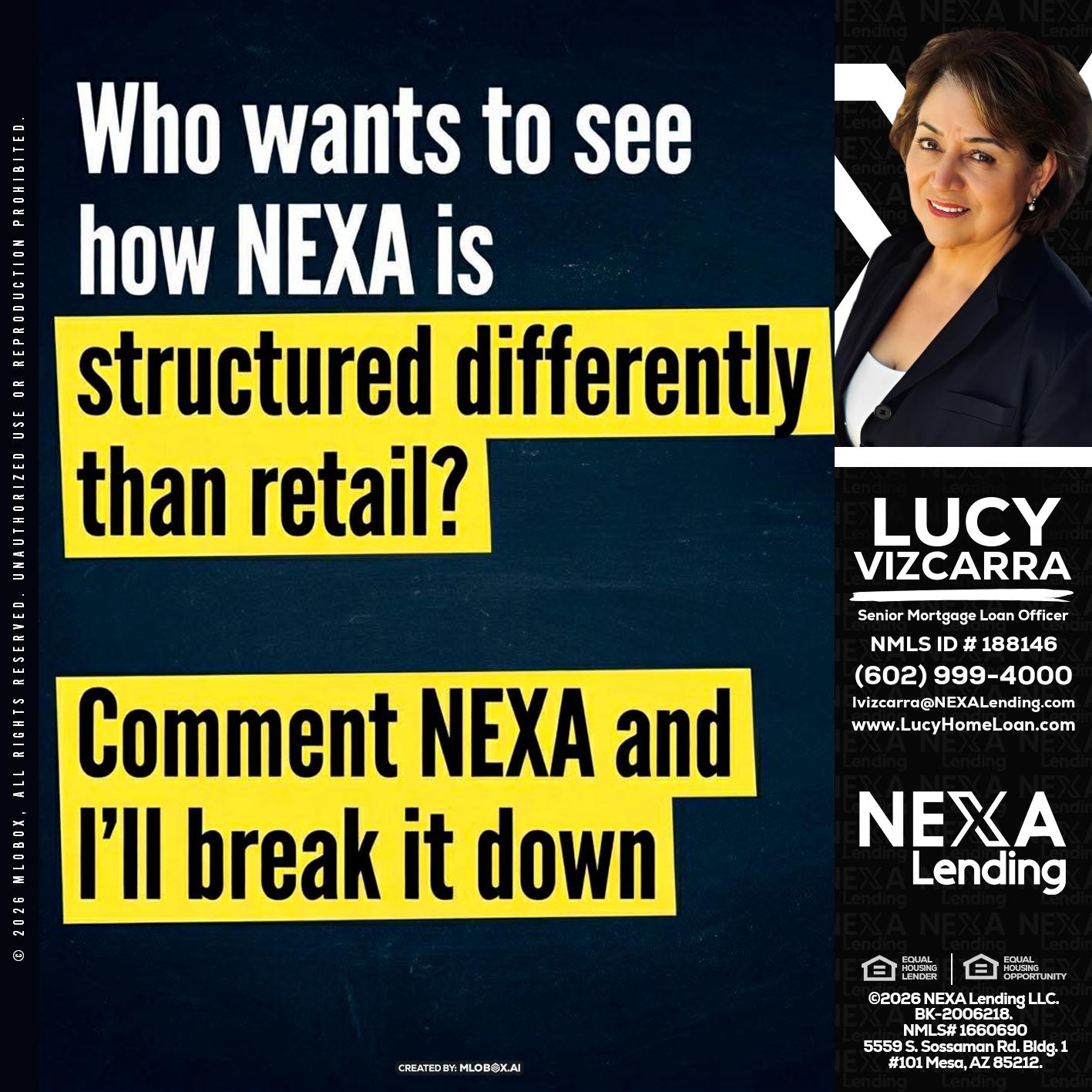 who want to see - Lucy Vizcarra -Mortgage Loan Officer