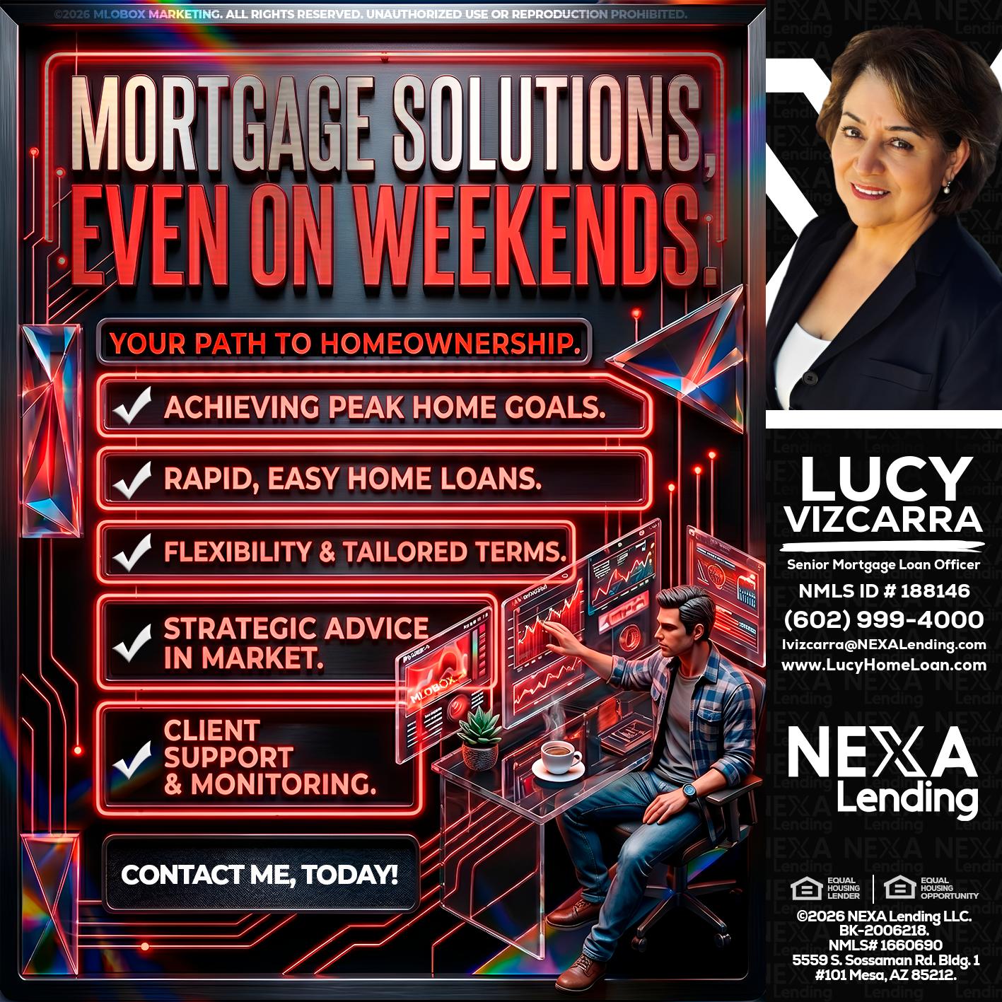 WEEKEND SOLUTIONS - Lucy Vizcarra -Mortgage Loan Officer