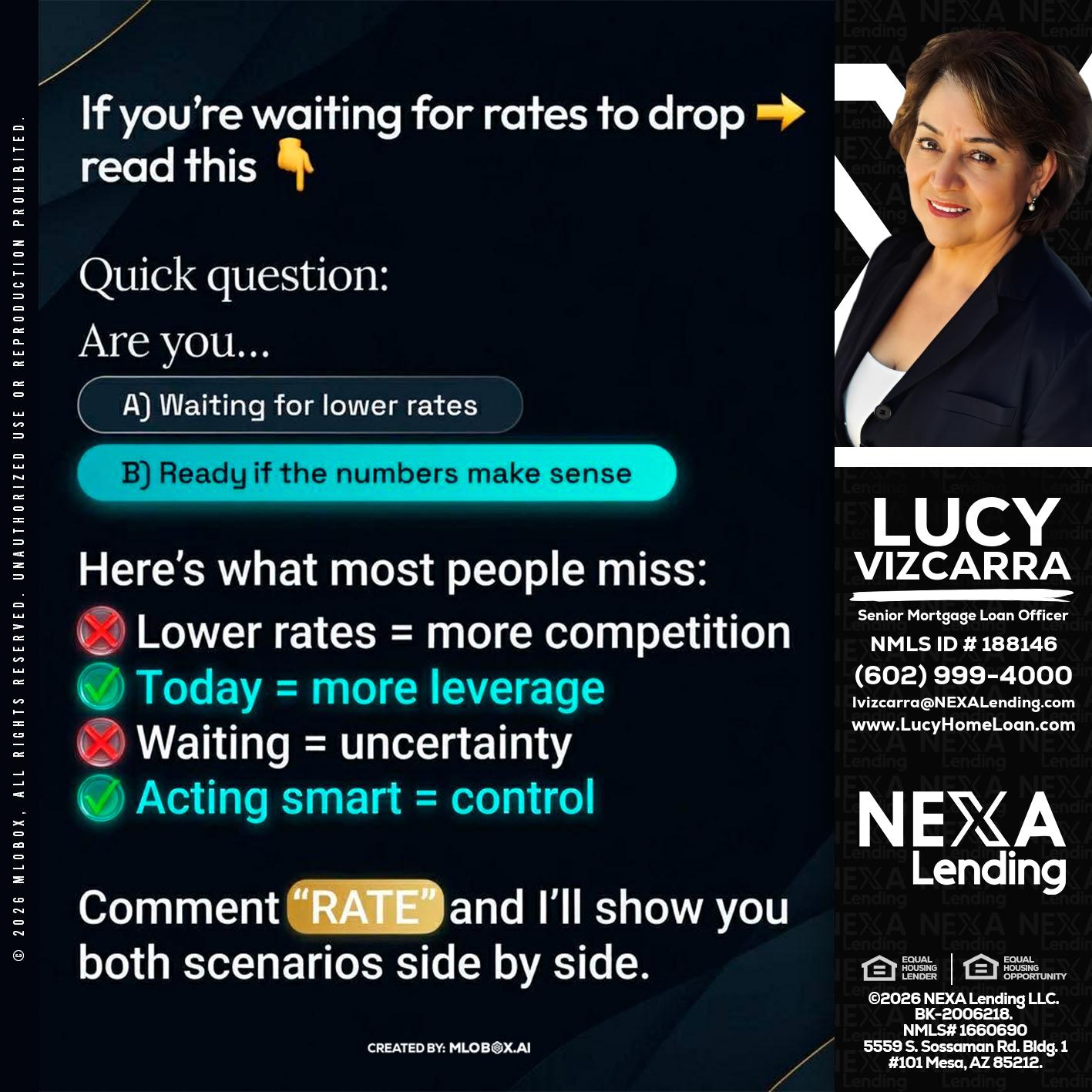 IF YOU ARE - Lucy Vizcarra -Mortgage Loan Officer