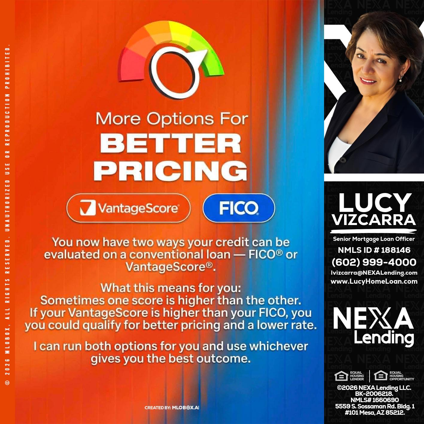 BETTER PRICING - Lucy Vizcarra -Mortgage Loan Officer