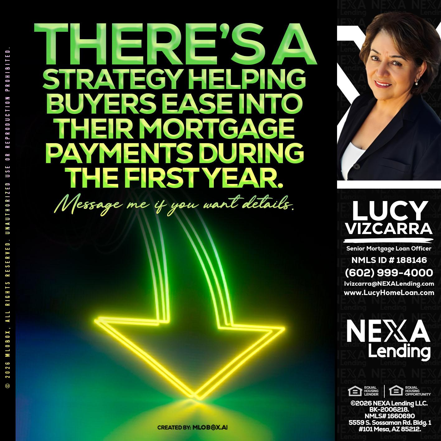 THERES A STATEGY - Lucy Vizcarra -Mortgage Loan Officer