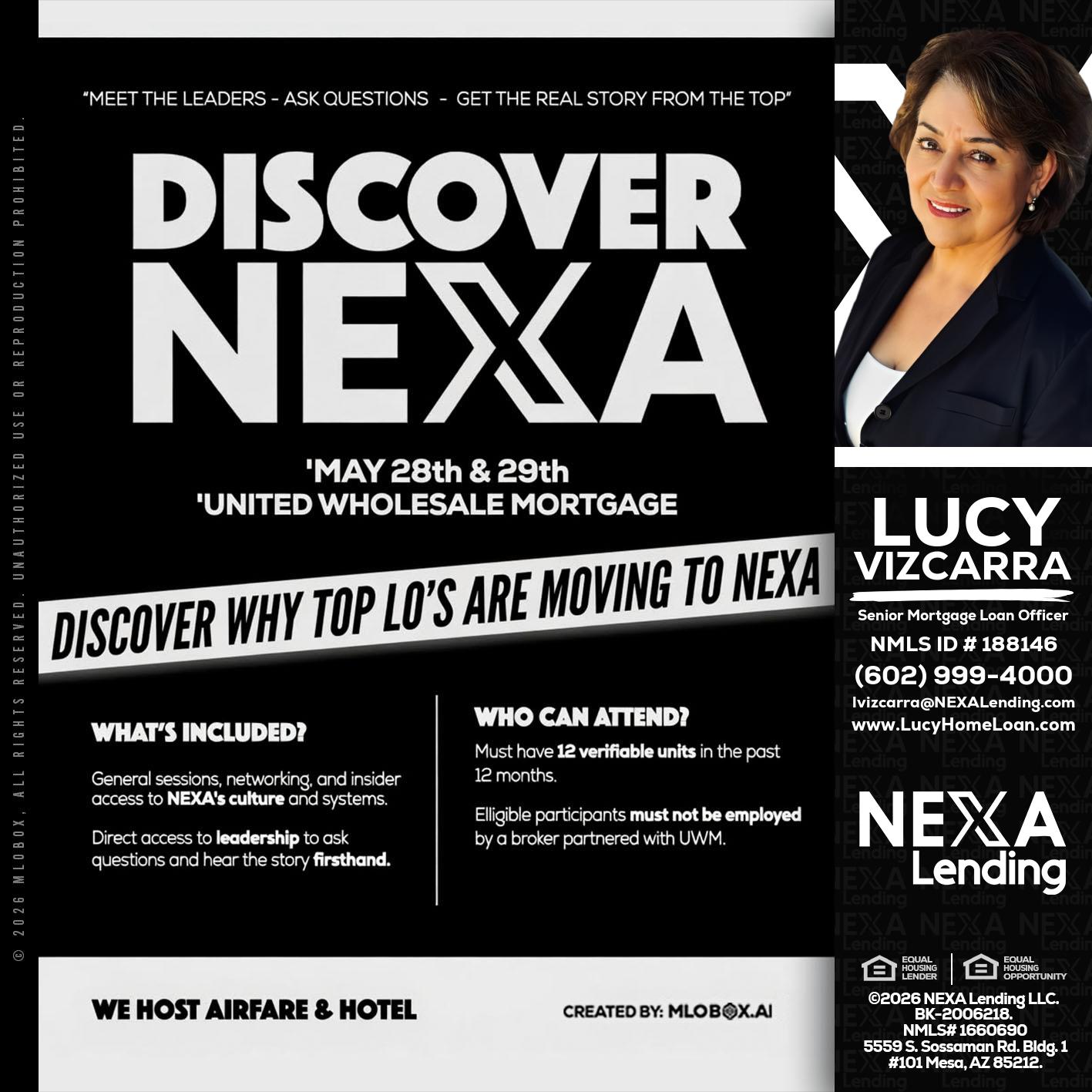 DISCOVER NEXA - Lucy Vizcarra -Mortgage Loan Officer