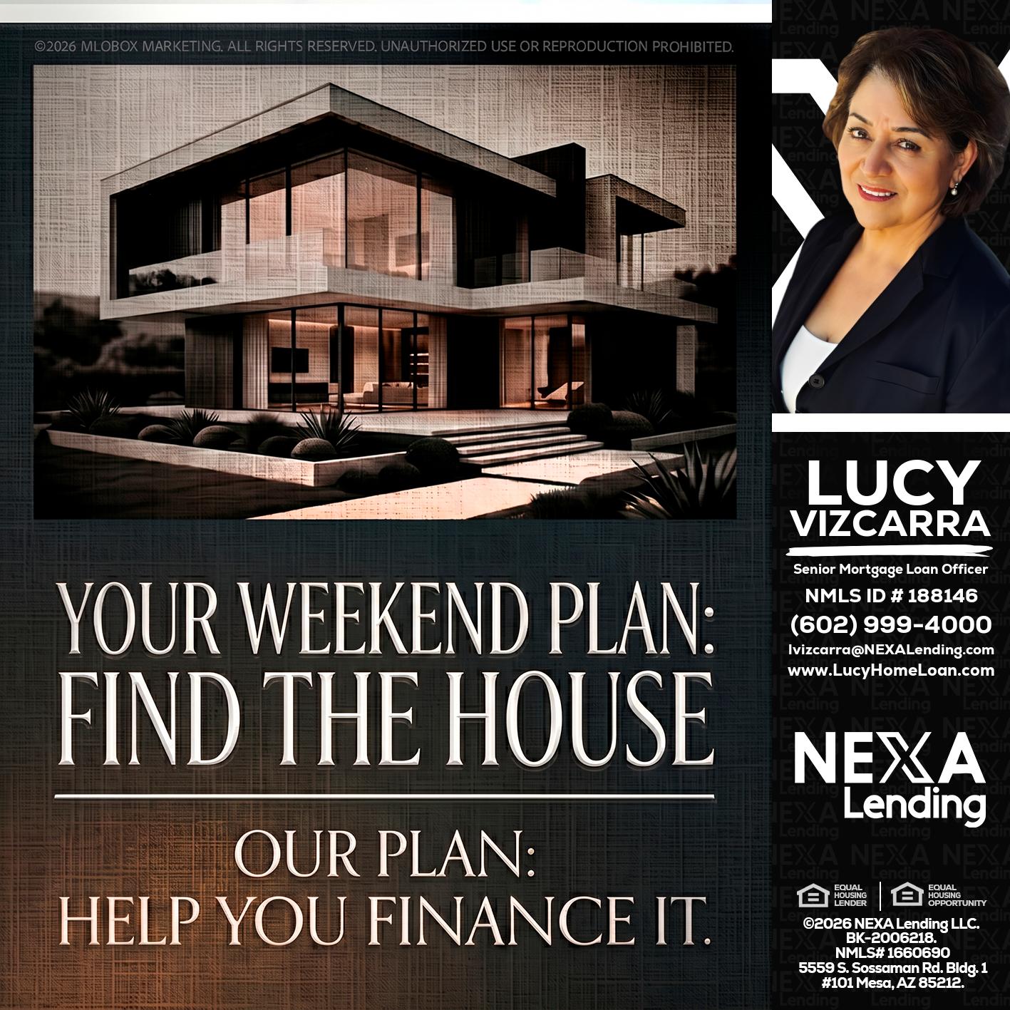 YOUR WEEKEND PLAN - Lucy Vizcarra -Mortgage Loan Officer