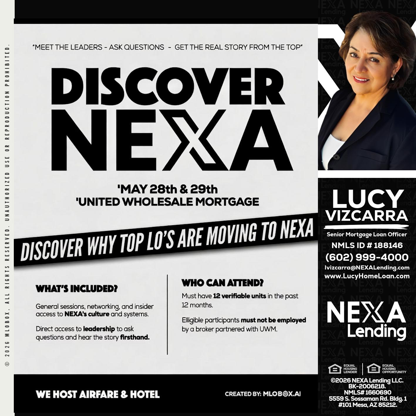 DISCOVER NEXA - Lucy Vizcarra -Mortgage Loan Officer