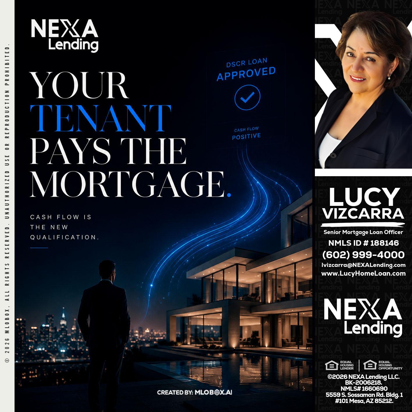 DSCR LOANS - Lucy Vizcarra -Mortgage Loan Officer