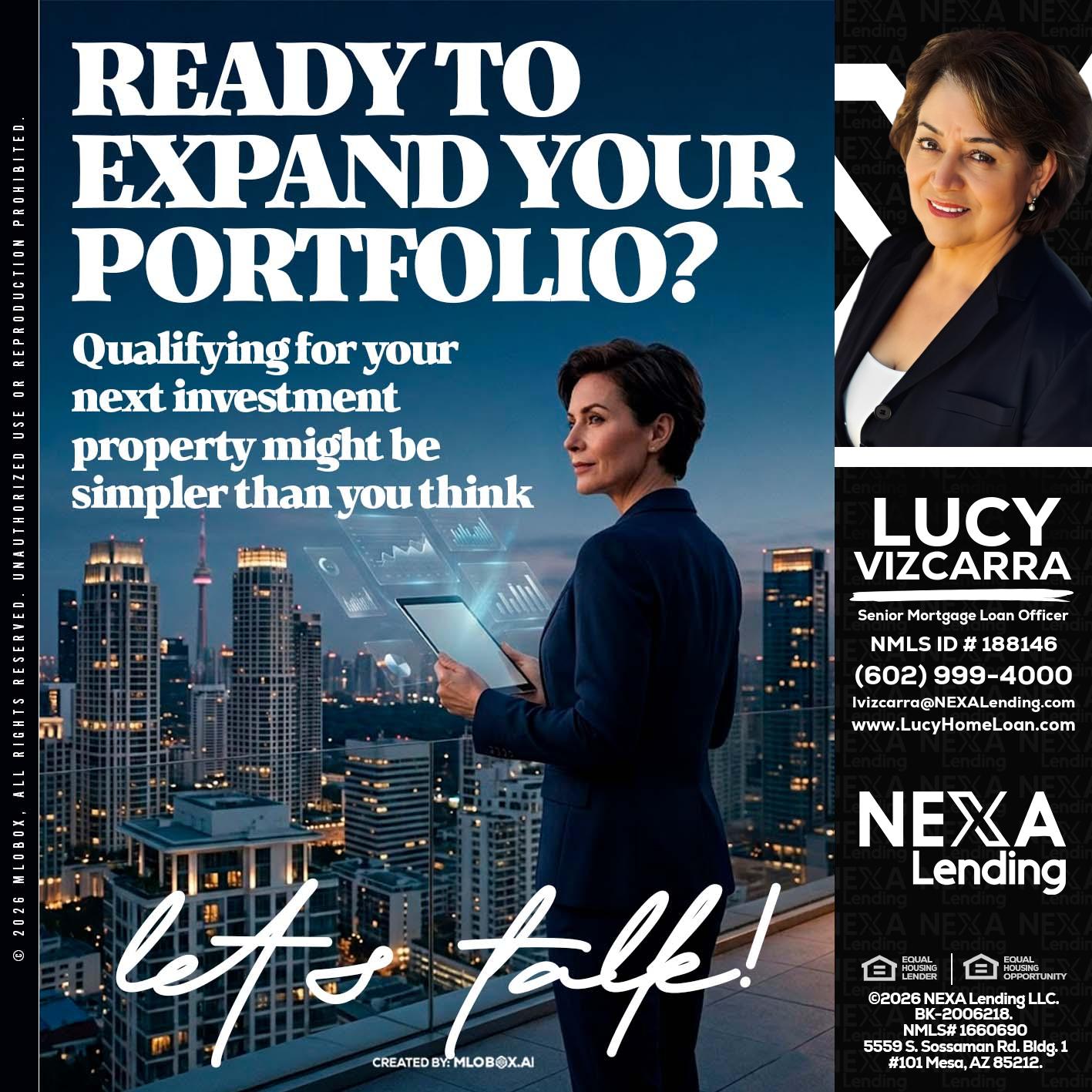 READY TO EXPAND - Lucy Vizcarra -Mortgage Loan Officer