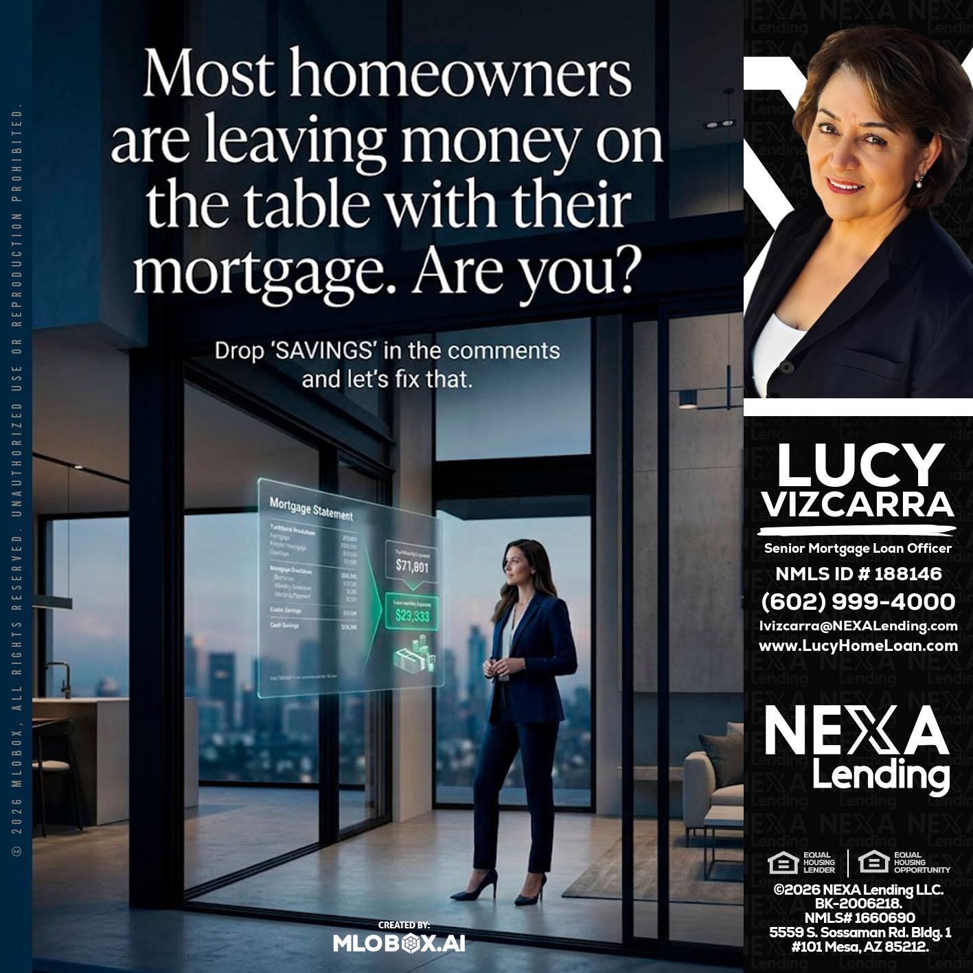 MOST OWNERS - Lucy Vizcarra -Mortgage Loan Officer