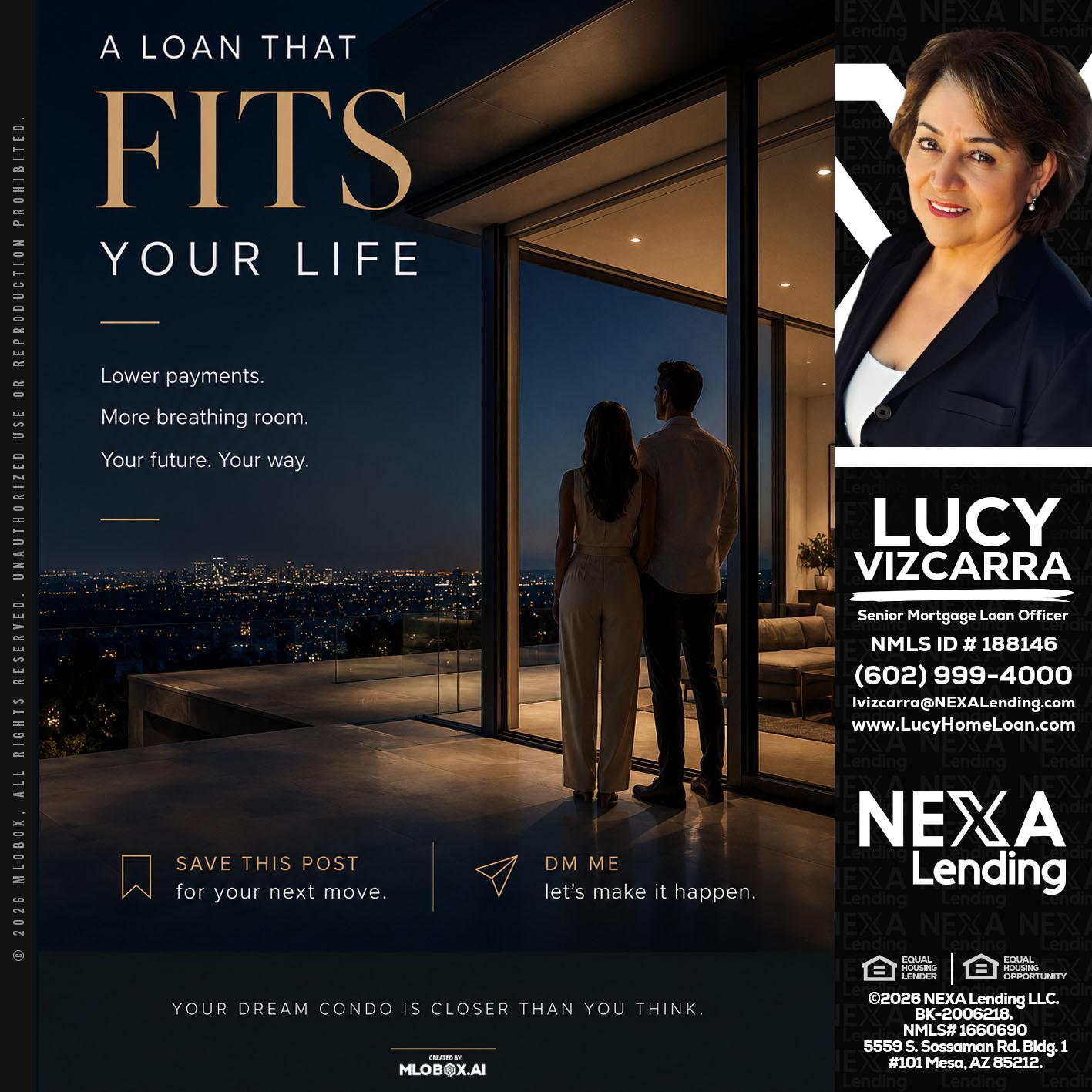 LOANS THAT FIT - Lucy Vizcarra -Mortgage Loan Officer