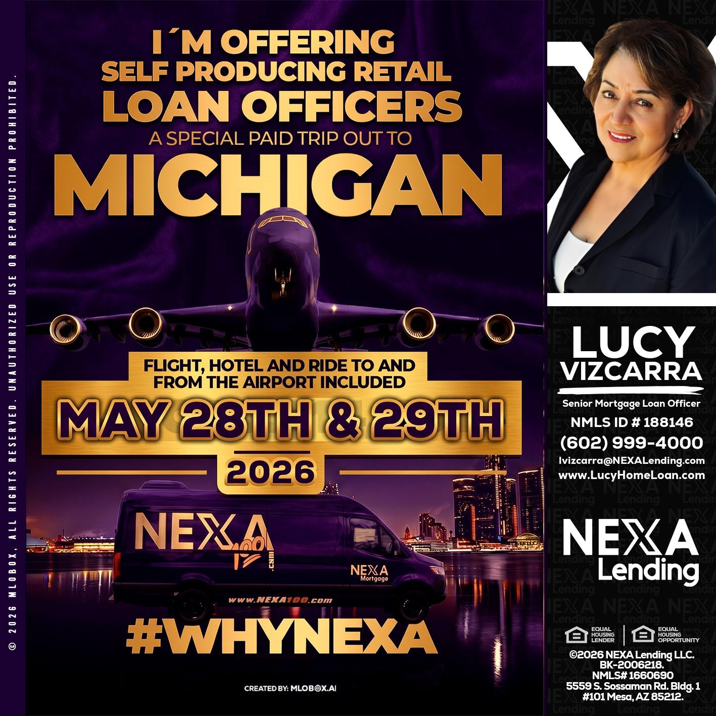 MICHIGAN - Lucy Vizcarra -Mortgage Loan Officer