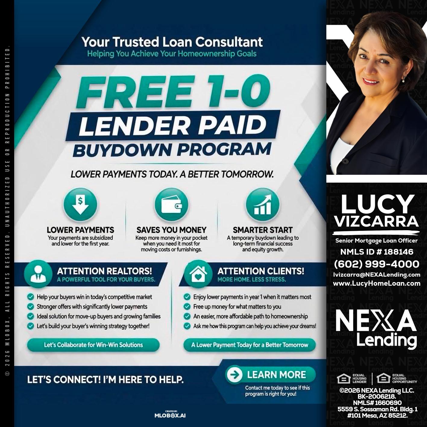 FREE 1-0 - Lucy Vizcarra -Mortgage Loan Officer