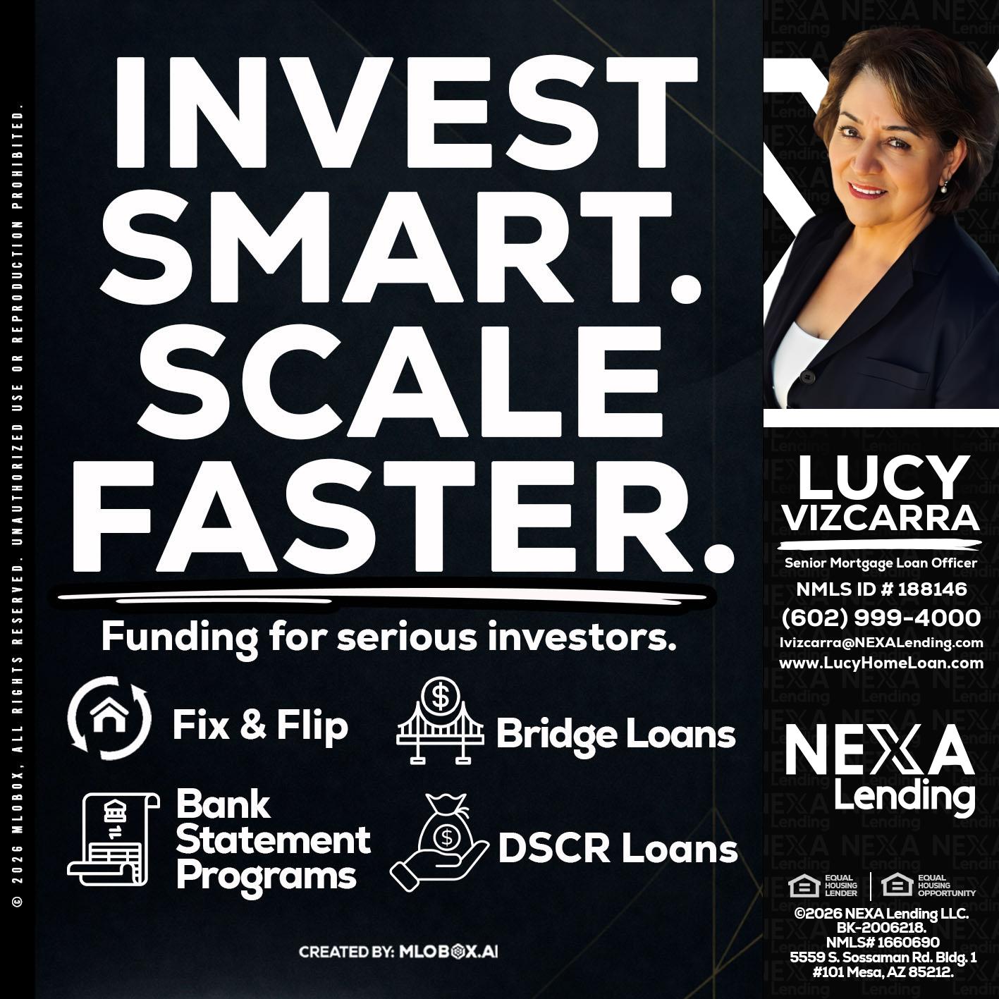 INVEST SMART - Lucy Vizcarra -Mortgage Loan Officer