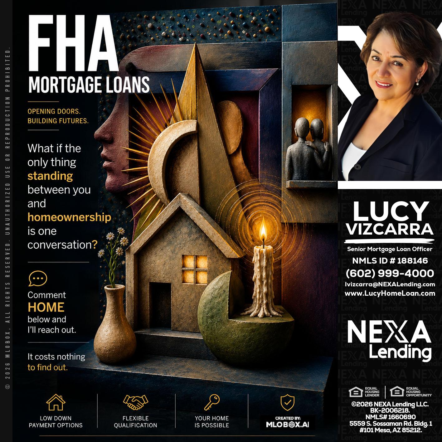 FHA - Lucy Vizcarra -Mortgage Loan Officer