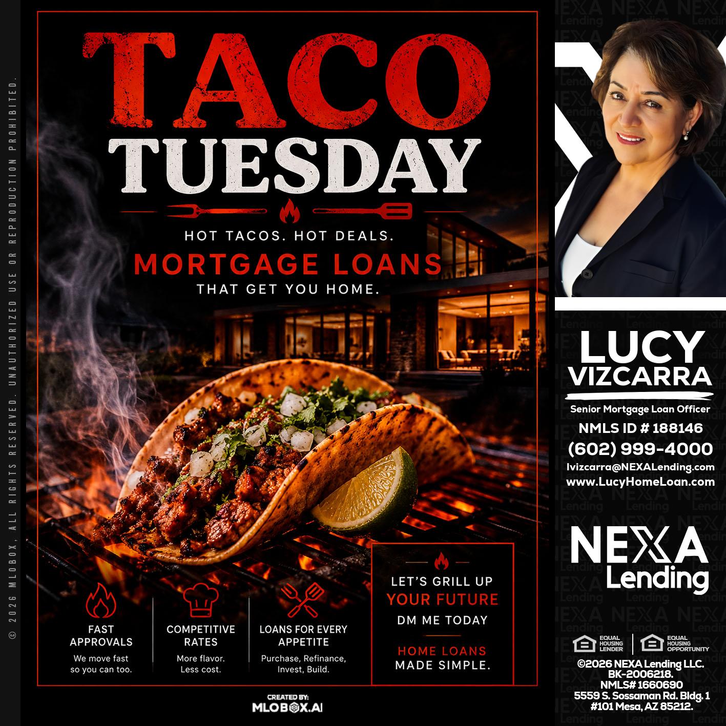 TACO TUESDAY - Lucy Vizcarra -Mortgage Loan Officer