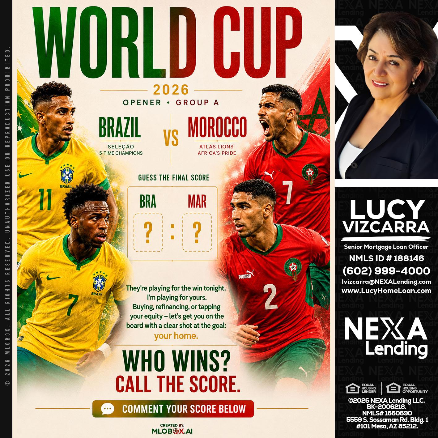 WORLD CUP - Lucy Vizcarra -Mortgage Loan Officer