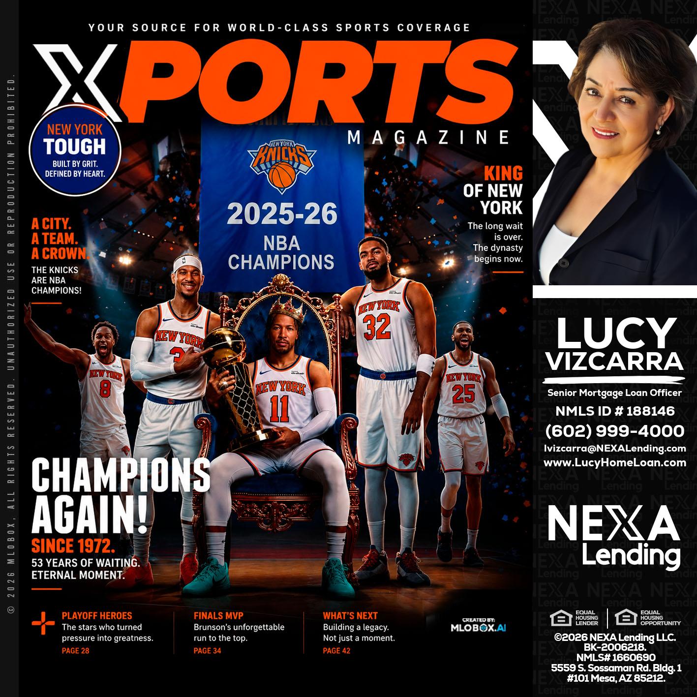 XPORTS MAGAZINE - Lucy Vizcarra -Mortgage Loan Officer